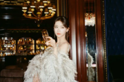 吴谨言羽毛裙美照惊艳四座